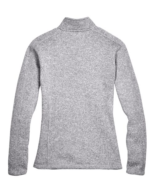 Women's Bristol Full-Zip Sweater Fleece Jacket - Grey Heather Back