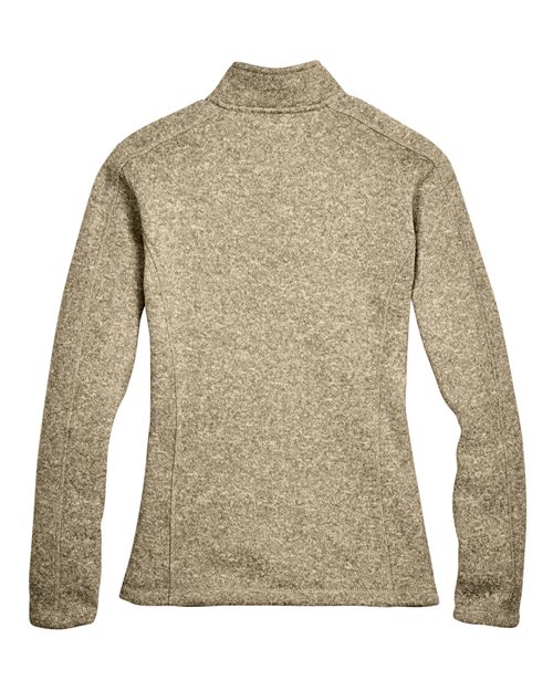 Women's Bristol Full-Zip Sweater Fleece Jacket - Khaki Heather Back