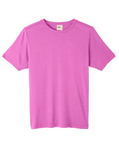 Unisex Fusion ChromaSoft™ Performance T-Shirt - Charity Pink Front