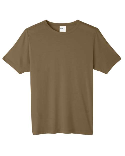Unisex Fusion ChromaSoft™ Performance T-Shirt - Coyote Brown Front