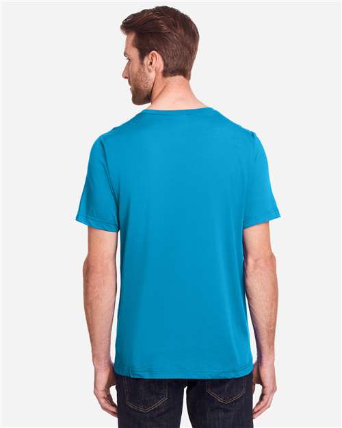 Unisex Fusion ChromaSoft™ Performance T-Shirt - Electric Blue Back