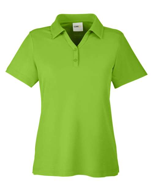 Women's Fusion ChromaSoft™ Pique Polo - Acid Green Front