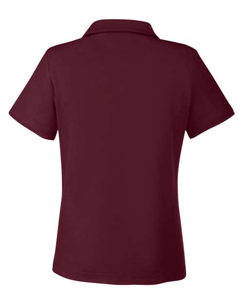 Women's Fusion ChromaSoft™ Pique Polo - Burgundy Back