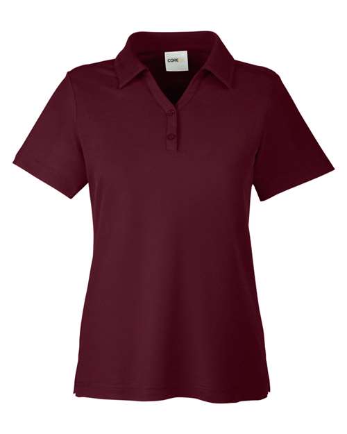 Women's Fusion ChromaSoft™ Pique Polo - Burgundy Front