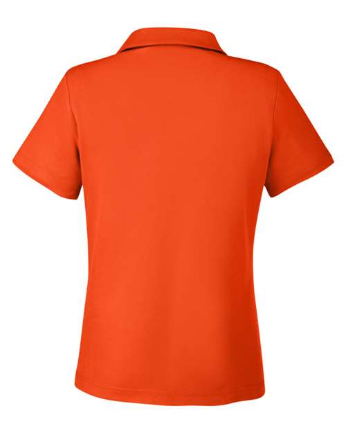 Women's Fusion ChromaSoft™ Pique Polo - Campus Orange Back