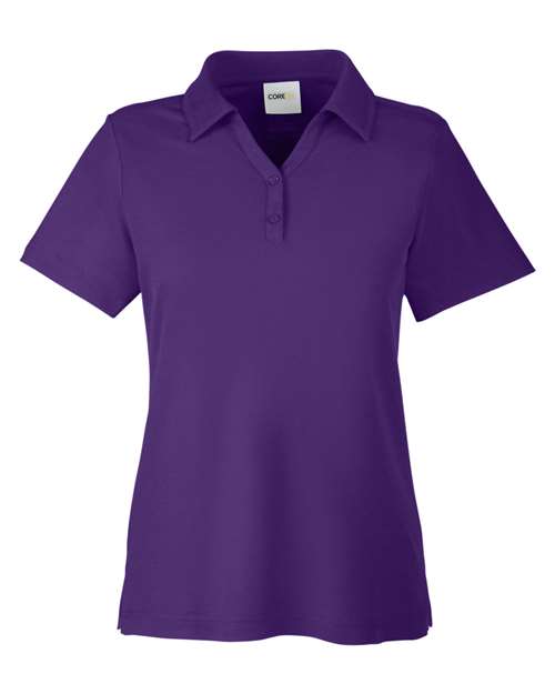 Women's Fusion ChromaSoft™ Pique Polo - Campus Purple Front