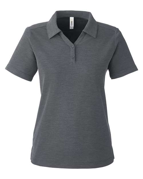 Women's Fusion ChromaSoft™ Pique Polo - Carbon Heather Front