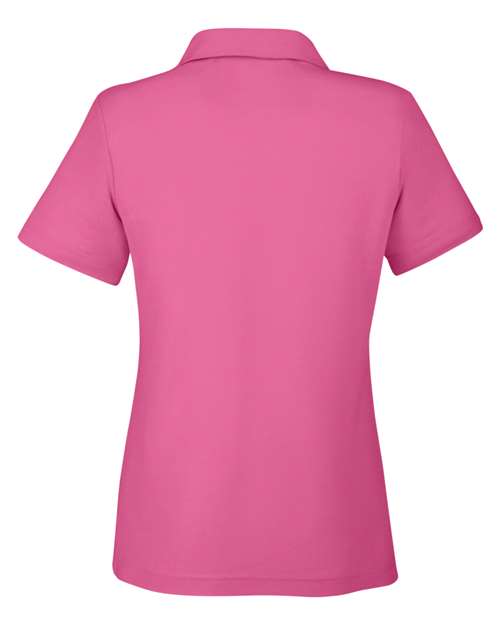 Women's Fusion ChromaSoft™ Pique Polo - Charity Pink Back