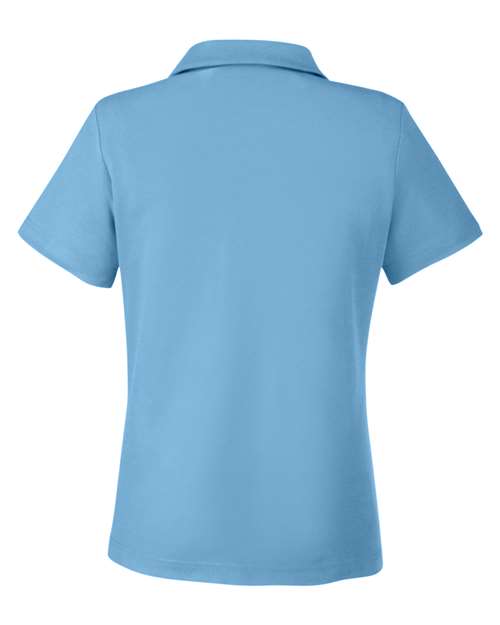 Women's Fusion ChromaSoft™ Pique Polo - Columbia Blue Back