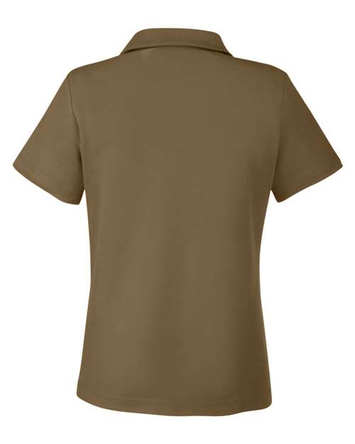 Women's Fusion ChromaSoft™ Pique Polo - Coyote Brown Back