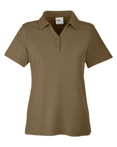 Women's Fusion ChromaSoft™ Pique Polo - Coyote Brown Front