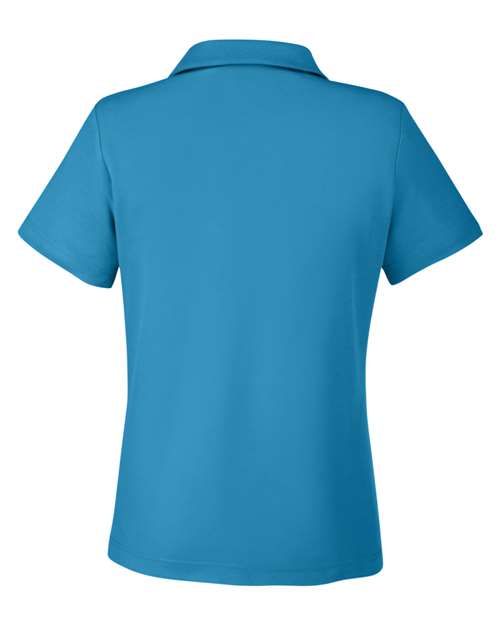 Women's Fusion ChromaSoft™ Pique Polo - Electric Blue Back