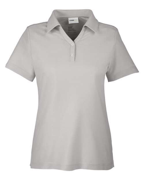 Women's Fusion ChromaSoft™ Pique Polo - Platinum Front