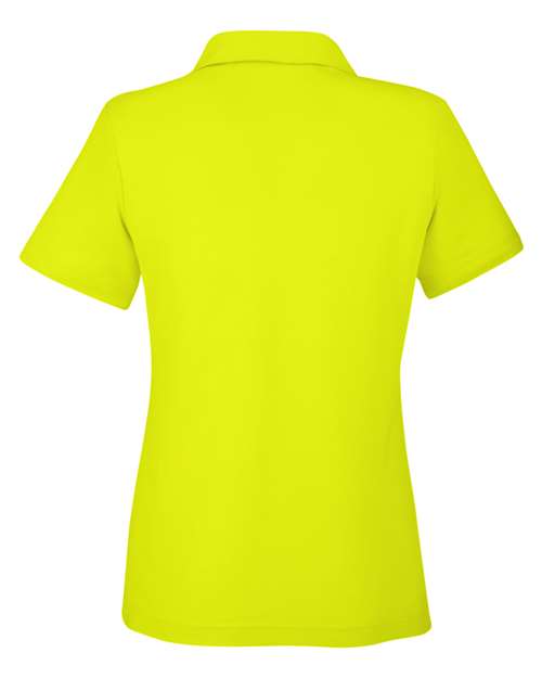 Women's Fusion ChromaSoft™ Pique Polo - Safety Yellow Back