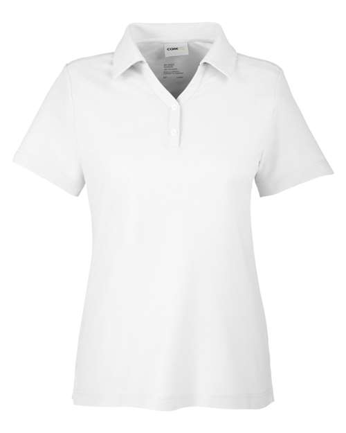 Women's Fusion ChromaSoft™ Pique Polo - White Front