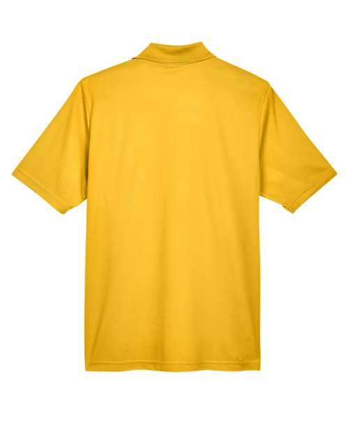 Men's Origin Performance Piqué Polo - Campus Gold Back