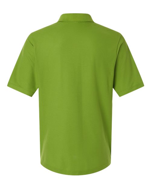 Men's Resolve CVC Performance Pique Polo - Acid Green Back