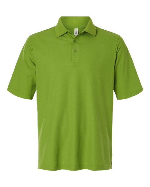 Men's Resolve CVC Performance Pique Polo - Acid Green Front