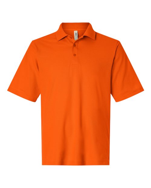 Men's Resolve CVC Performance Pique Polo - Campus Orange Front