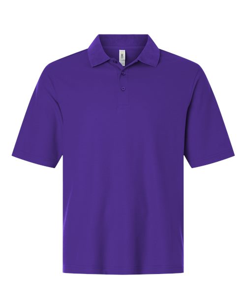 Men's Resolve CVC Performance Pique Polo - Campus Purple Front