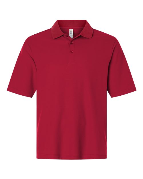 Men's Resolve CVC Performance Pique Polo - Classic Red Front