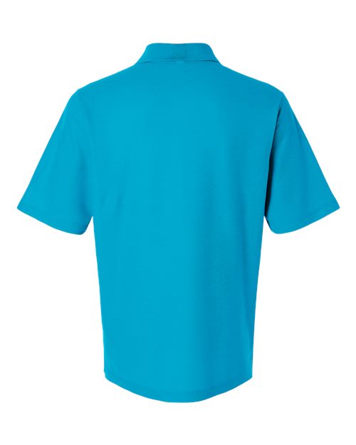 Men's Resolve CVC Performance Pique Polo - Electric Blue Back