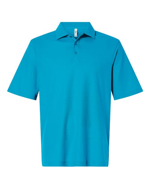 Men's Resolve CVC Performance Pique Polo - Electric Blue Front