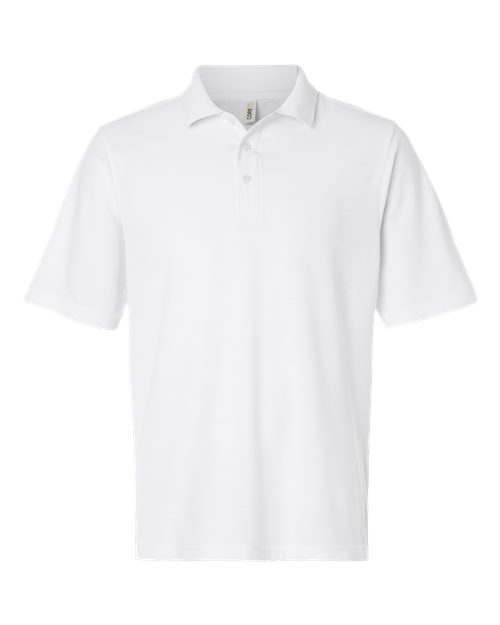Men's Resolve CVC Performance Pique Polo - White Front