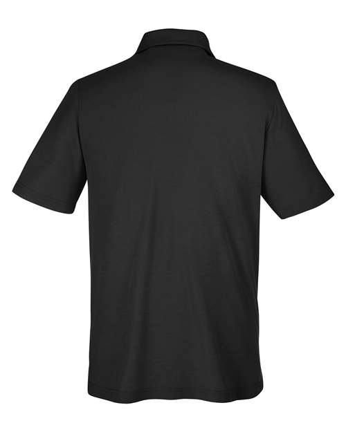 Men's Fusion ChromaSoft™ Pique Polo - Black Back