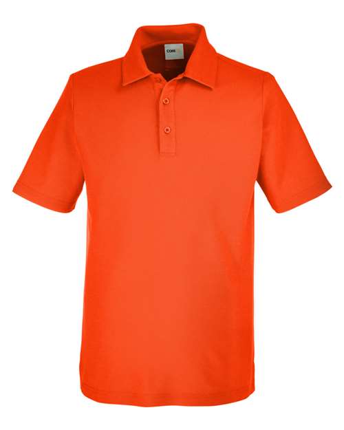Men's Fusion ChromaSoft™ Pique Polo - Campus Orange Front