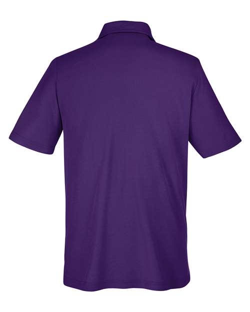 Men's Fusion ChromaSoft™ Pique Polo - Campus Purple Back