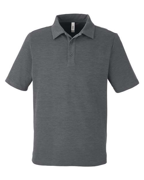 Men's Fusion ChromaSoft™ Pique Polo - Carbon Heather Front