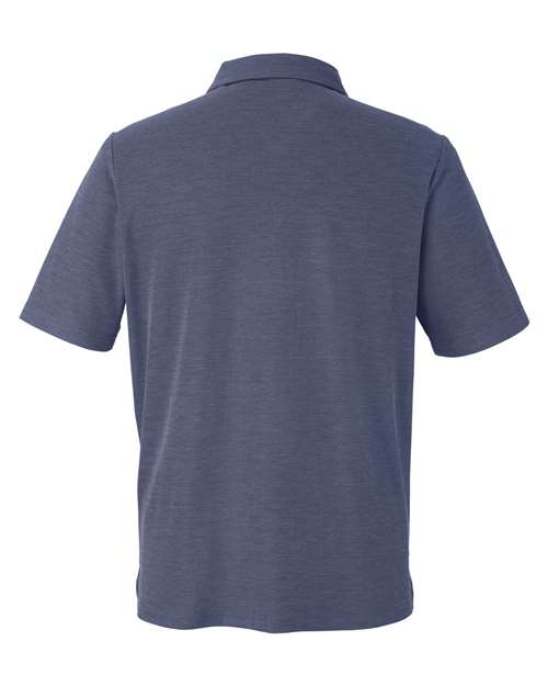 Men's Fusion ChromaSoft™ Pique Polo - Classic Navy Heather Back