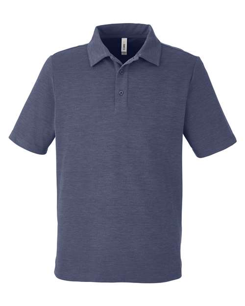 Men's Fusion ChromaSoft™ Pique Polo - Classic Navy Heather Front