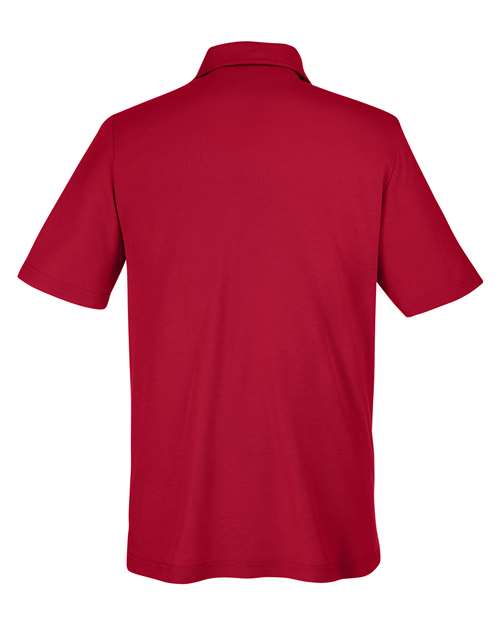 Men's Fusion ChromaSoft™ Pique Polo - Classic Red Back