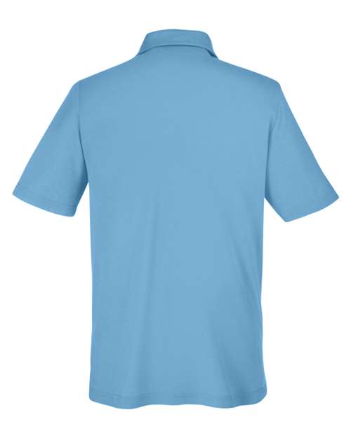 Men's Fusion ChromaSoft™ Pique Polo - Columbia Blue Back