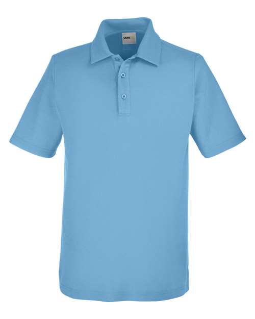 Men's Fusion ChromaSoft™ Pique Polo - Columbia Blue Front