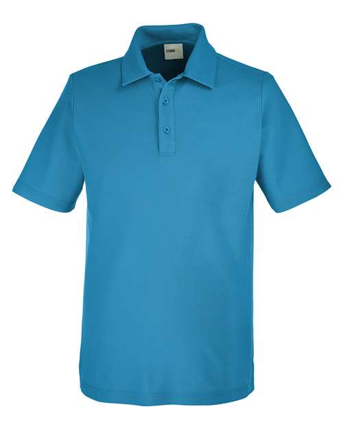 Men's Fusion ChromaSoft™ Pique Polo - Electric Blue Front