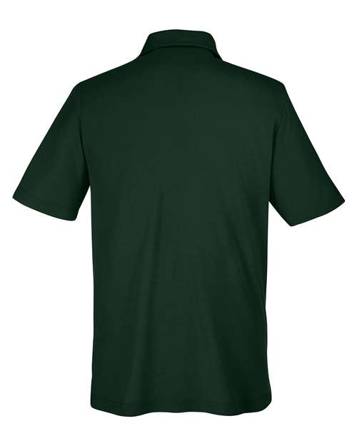 Men's Fusion ChromaSoft™ Pique Polo - Forest Back