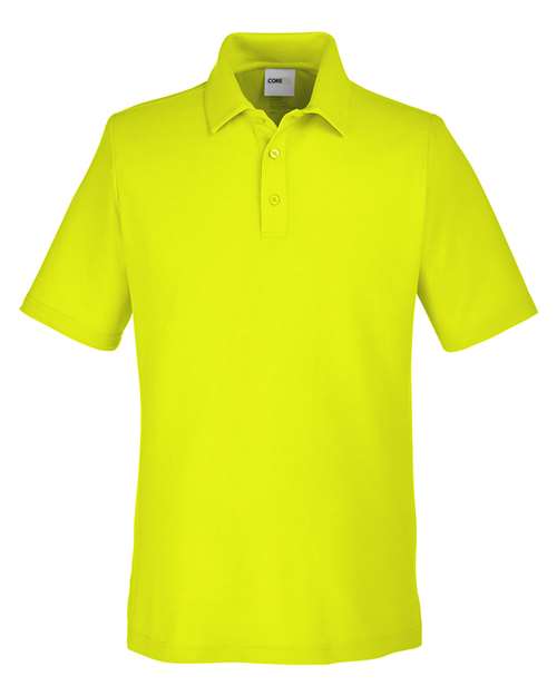 Men's Fusion ChromaSoft™ Pique Polo - Safety Yellow Front