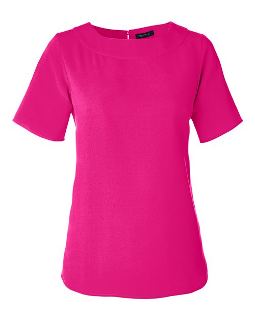 Women's Perfect Fit™ Boat Neck Blouse - Crown Raspberry Front