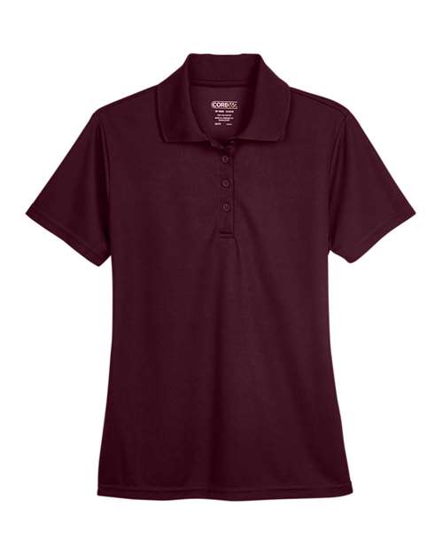 Women's Origin Performance Piqué Polo - Burgundy Front