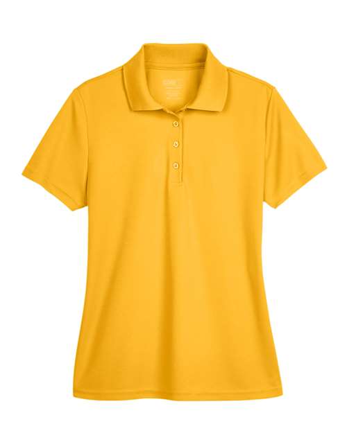 Women's Origin Performance Piqué Polo - Campus Gold Front
