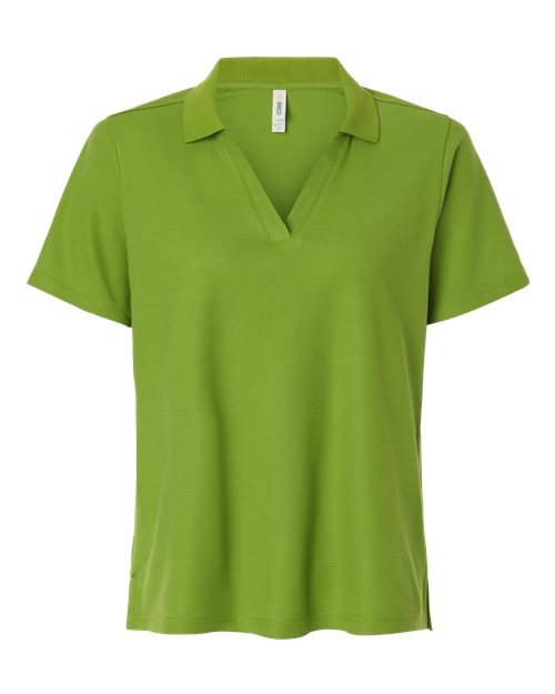 Women's Resolve CVC Performance Pique Polo - Acid Green Front