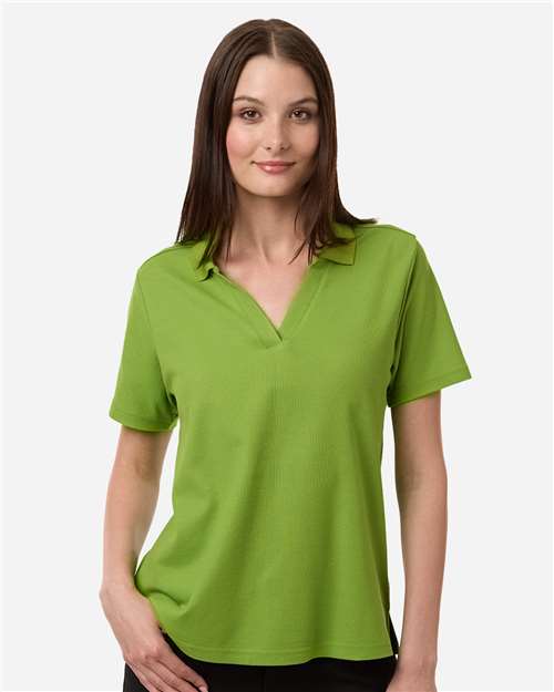CORE365 Women's Resolve CVC Performance Pique Polo - Model Front