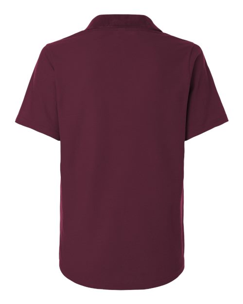 Women's Resolve CVC Performance Pique Polo - Burgundy Back