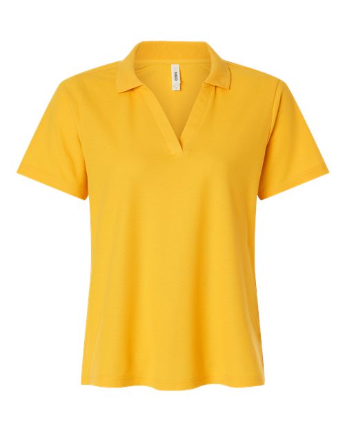 Women's Resolve CVC Performance Pique Polo - Campus Gold Front