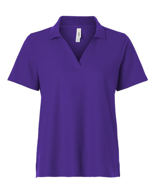 Women's Resolve CVC Performance Pique Polo - Campus Purple Front
