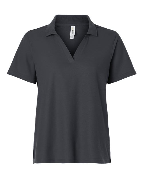 Women's Resolve CVC Performance Pique Polo - Carbon Front