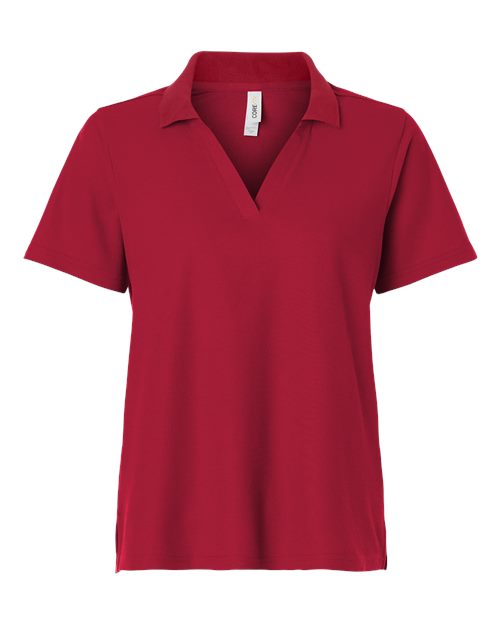 Women's Resolve CVC Performance Pique Polo - Classic Red Front